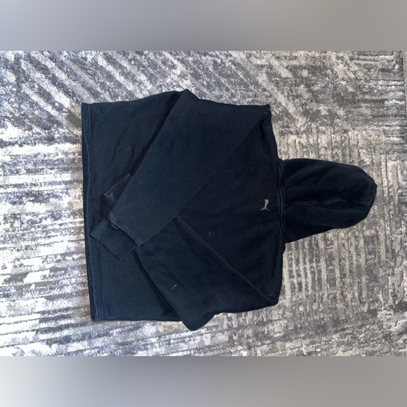 PUMA Kids Hoodie in Black with Silver Logo - Picture 2 of 4